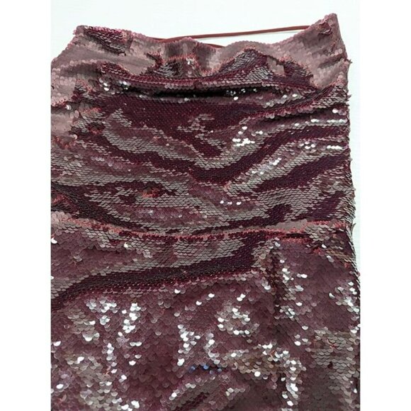 Sabina Musayev Zarya Women's Sequined Dress in Wine Size S (MSRP $495) - Picture 4 of 10